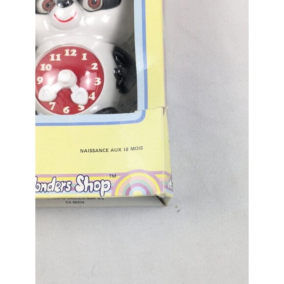 Vtg Little Wonders Shop Musical Friends Panda Bear Clock Pull String Baby Toy - Picture 3 of 15
